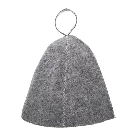 Bastuhatt i ull 100% naturfilt